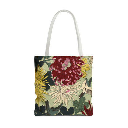 Japanese Chiyogami Floral Tote Bag – Traditional Washi Pattern Inspired by Taisho Era Design