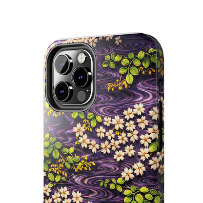Sakura River Phone Case – Japanese Chiyogami Inspired Design