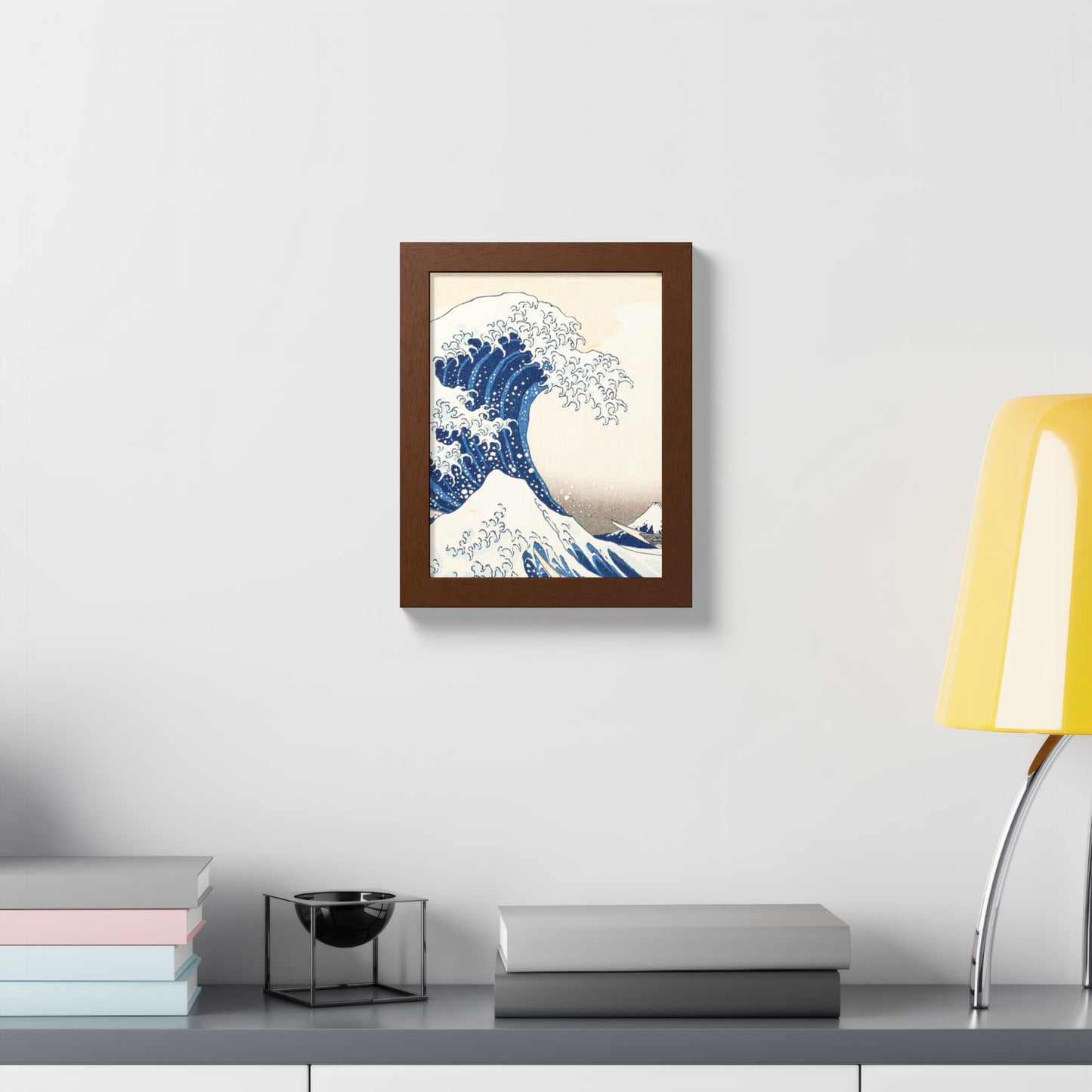 The Great Wave off Kanagawa – Katsushika Hokusai |  Japanese Ukiyo-e Fine Art Framed Poster |  Vintage Wall Art Print