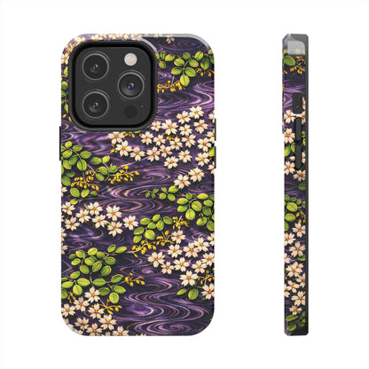 Sakura River Phone Case – Japanese Chiyogami Inspired Design