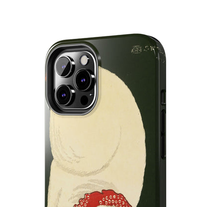 Taisho Era Lucky White Cat Phone Case | 1921 Japanese Woodblock Art | Zen Cat Design