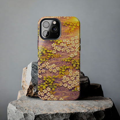 Sakura River Morning Light Phone Case – Japanese Chiyogami Inspired