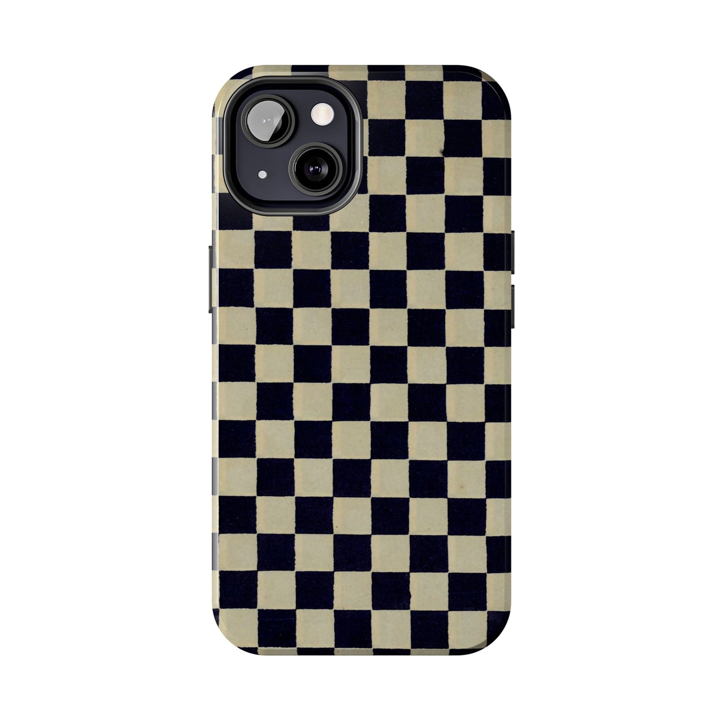 Ichimatsu Check Phone Case | Japanese Chiyogami Art | Taisho Modern Design 1926