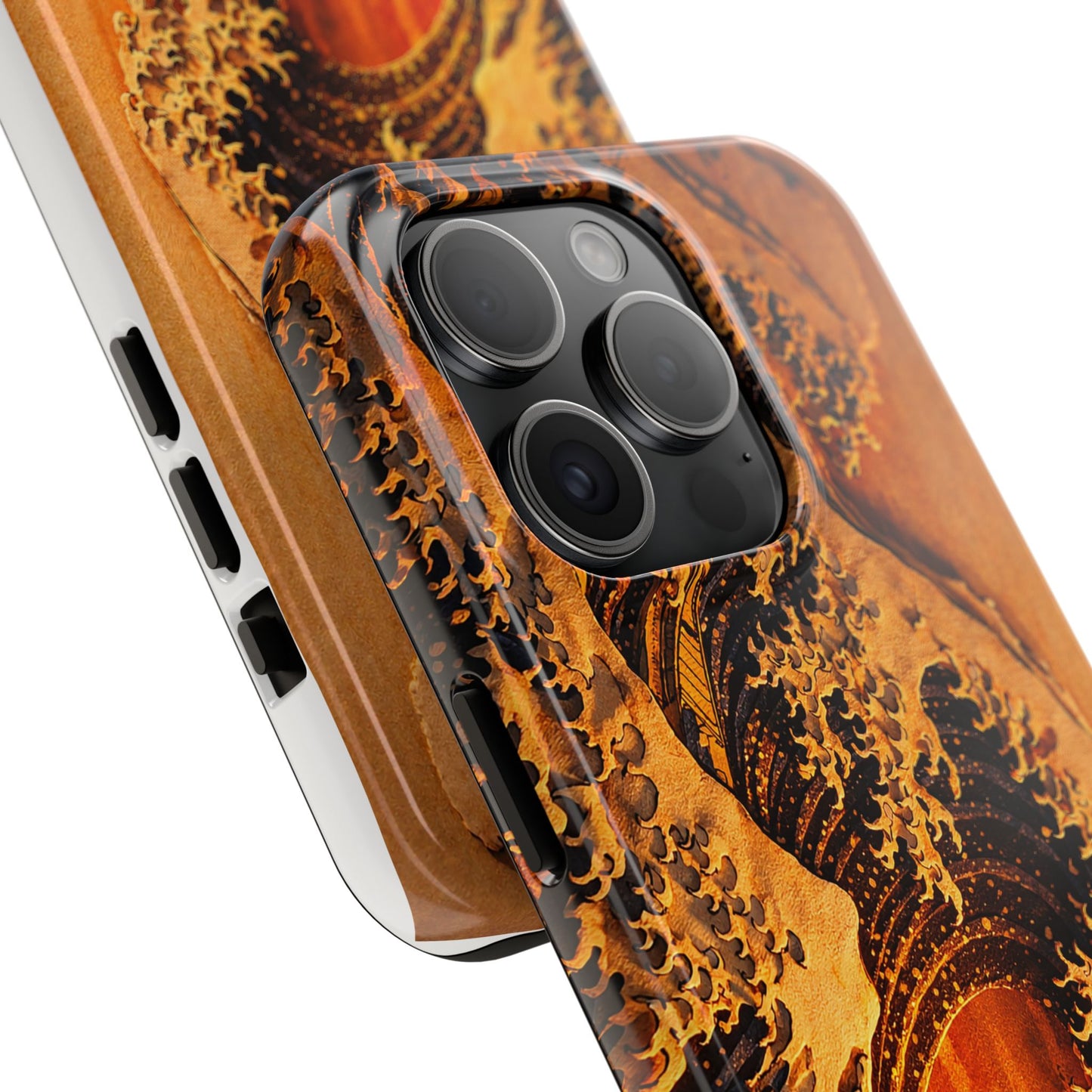 Golden Wave Tough Phone Case – Hokusai Sunset Japanese Art