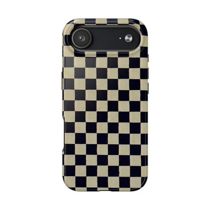 Ichimatsu Check Phone Case | Japanese Chiyogami Art | Taisho Modern Design 1926