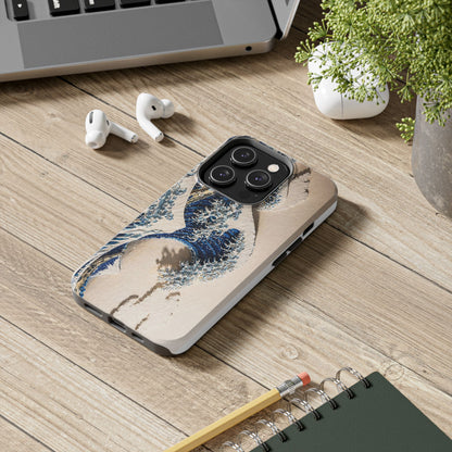 Great Wave 3D Embossed Tough Phone Case – Hokusai Japanese Art