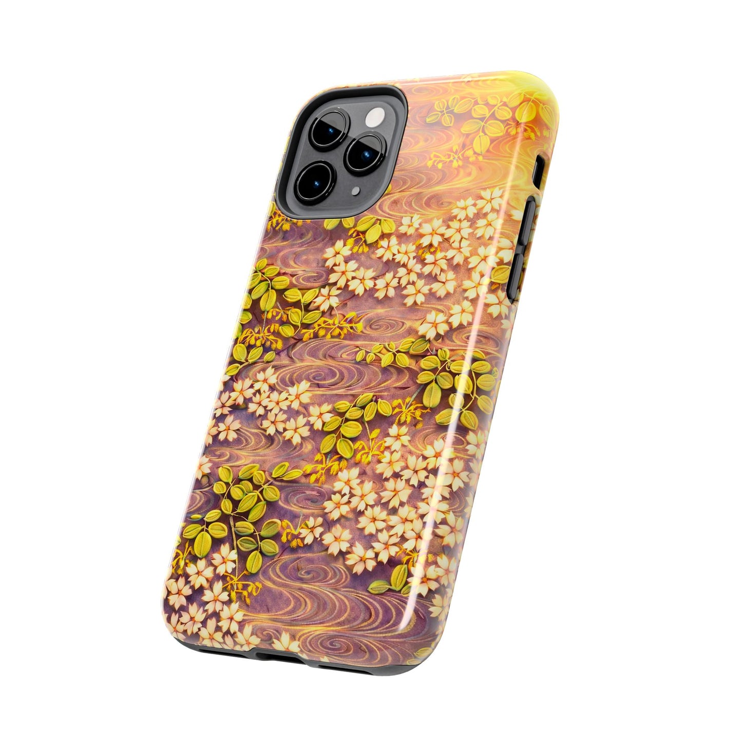 Sakura River Morning Light Phone Case – Japanese Chiyogami Inspired