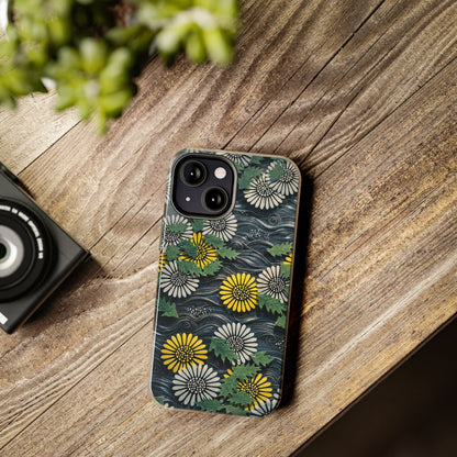Japanese Dandelion Moonlight Tough Phone Case | Kamisaka Sekka 1901 | Meiji Era Art
