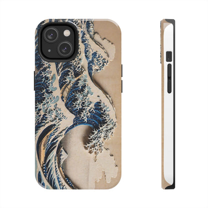 Great Wave 3D Shadow Relief Tough Phone Case – Hokusai Japanese Art