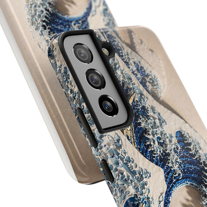 Great Wave 3D Embossed Tough Phone Case – Hokusai Japanese Art