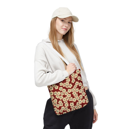 Japanese Sakura Tote Bag - Taisho Era Chiyogami Washi Pattern Vintage Design
