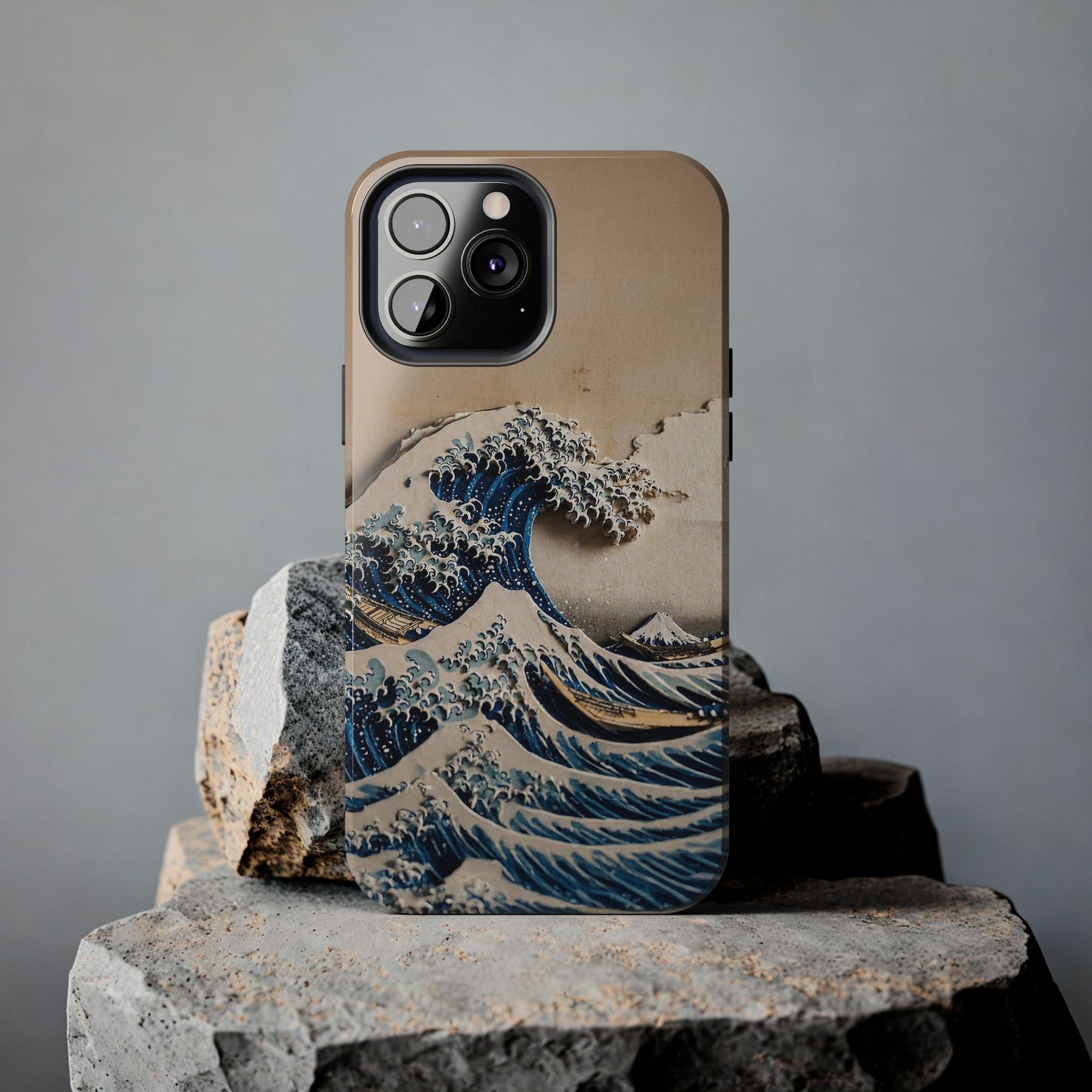 Japanese Great Wave Phone Case | Hokusai Katsushika 3D Art | Edo Era Masterpiece | Fuji Mountain
