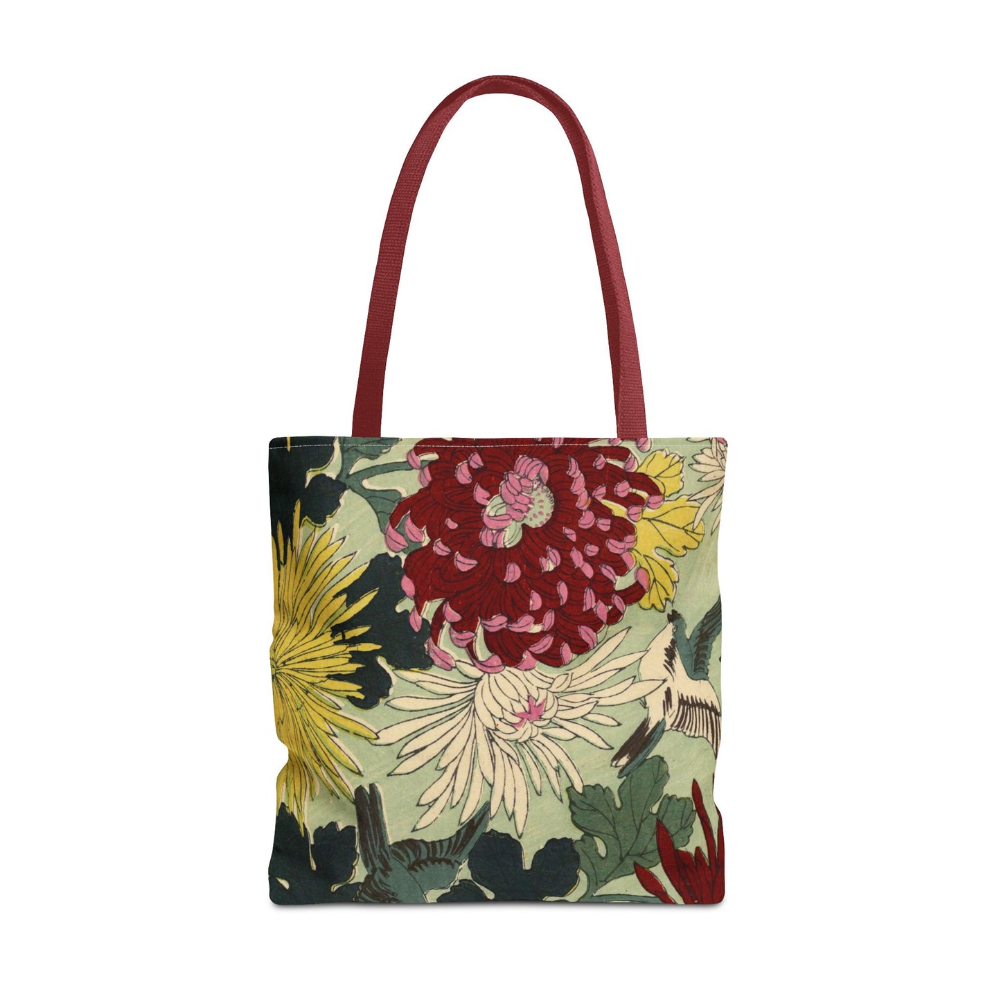 Japanese Chiyogami Floral Tote Bag – Traditional Washi Pattern Inspired by Taisho Era Design