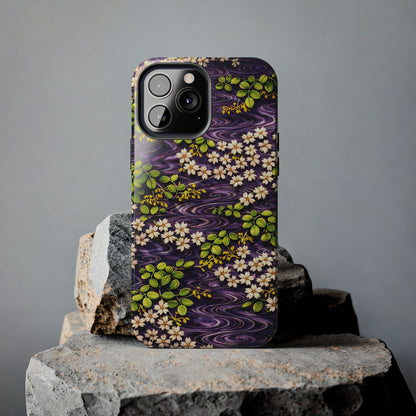 Sakura River Phone Case – Japanese Chiyogami Inspired Design