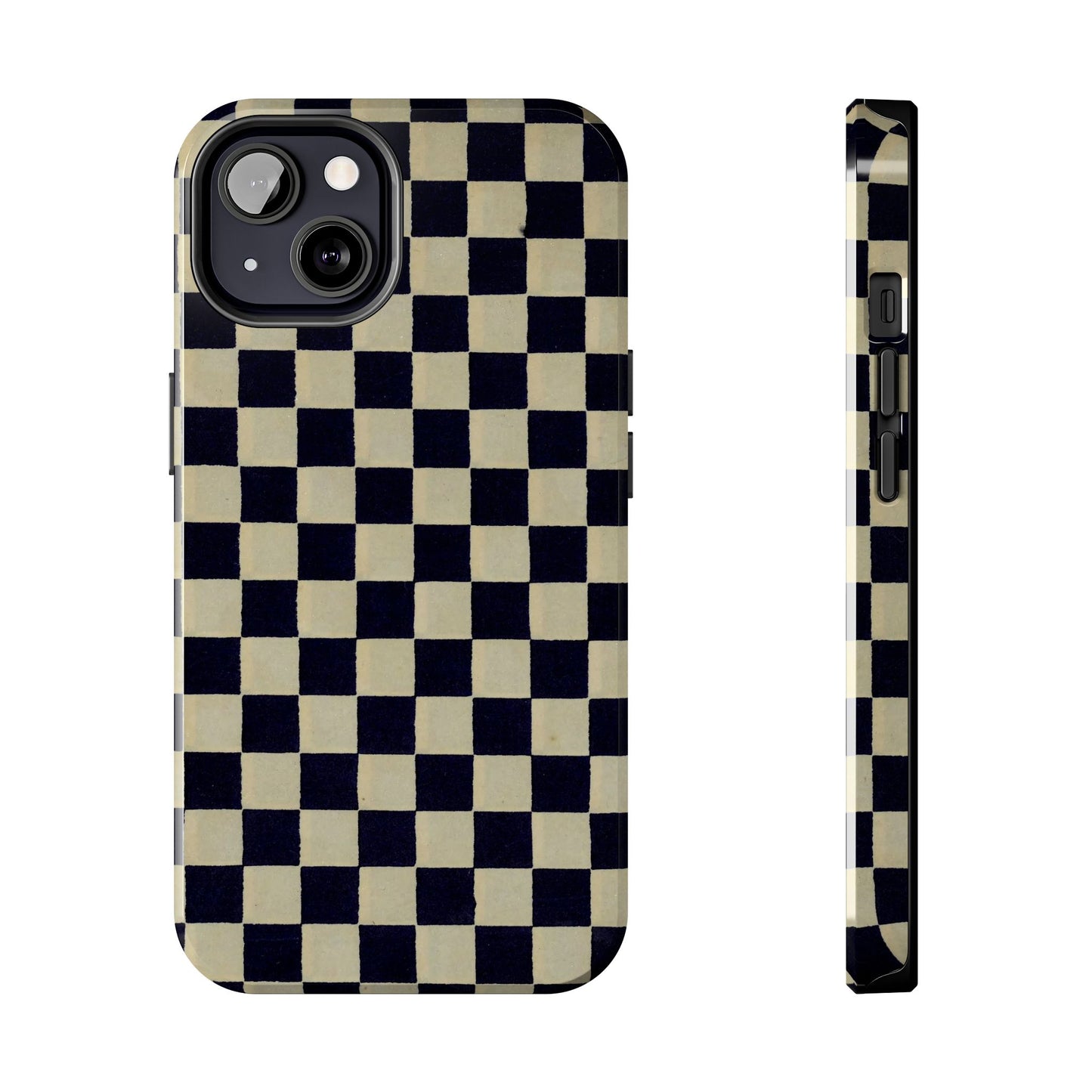 Ichimatsu Check Phone Case | Japanese Chiyogami Art | Taisho Modern Design 1926