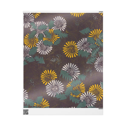Meiji Kasakasa Stories | Japanese Dandelion Wrapping Paper | Kamisaka Sekka Zuanbyakushu 1901