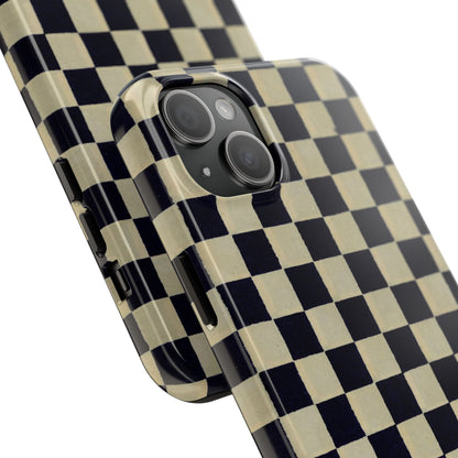 Ichimatsu Check Phone Case | Japanese Chiyogami Art | Taisho Modern Design 1926