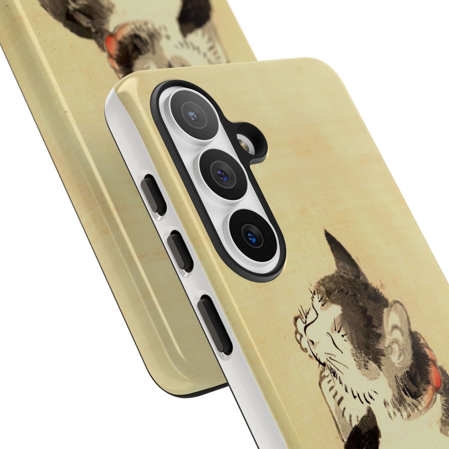 Sleeping Cat iPhone Case | Meiji Era Japanese Ink Painting | Ukiyo-e Art Phone Case | Vintage Japan Cat Gift