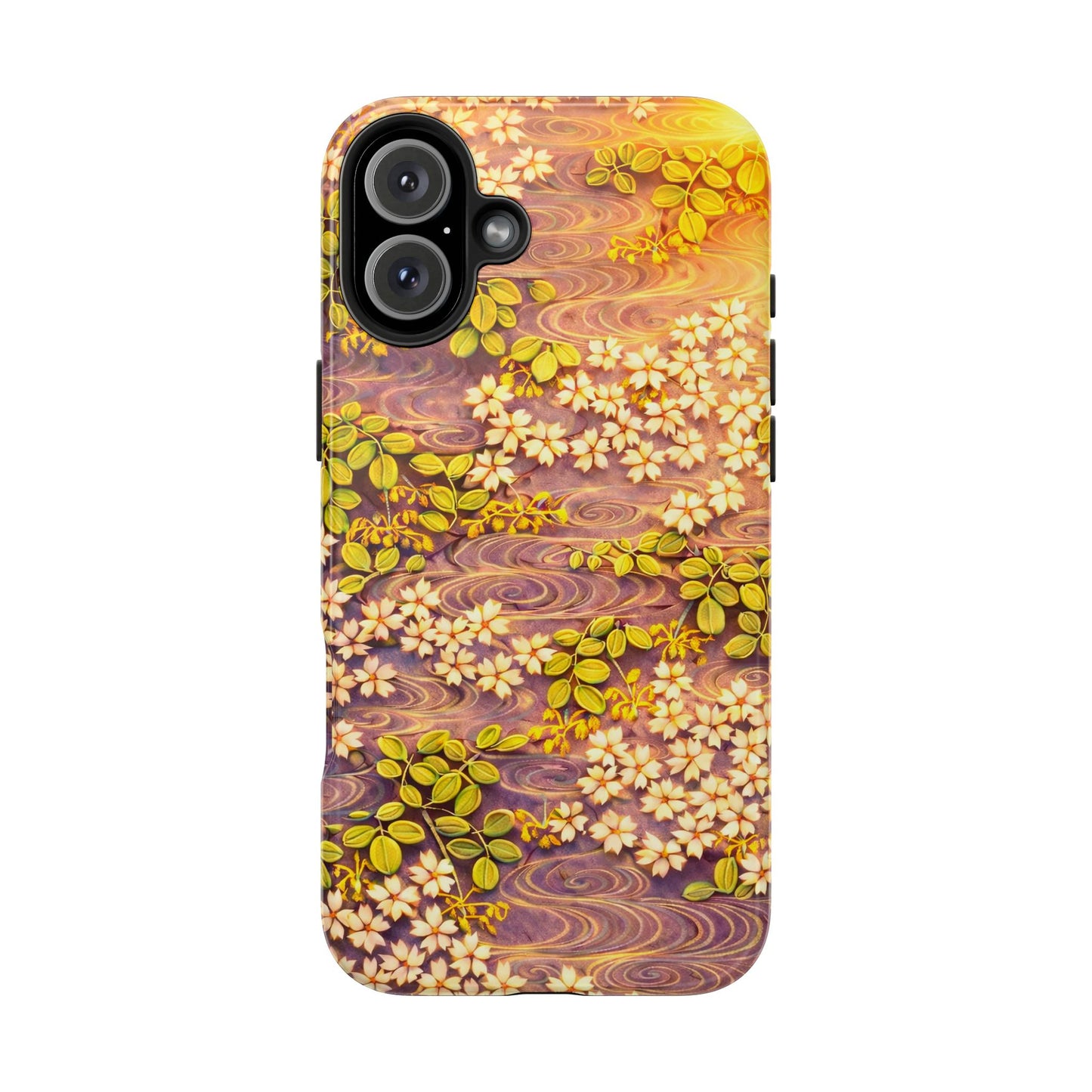 Sakura River Morning Light Phone Case – Japanese Chiyogami Inspired