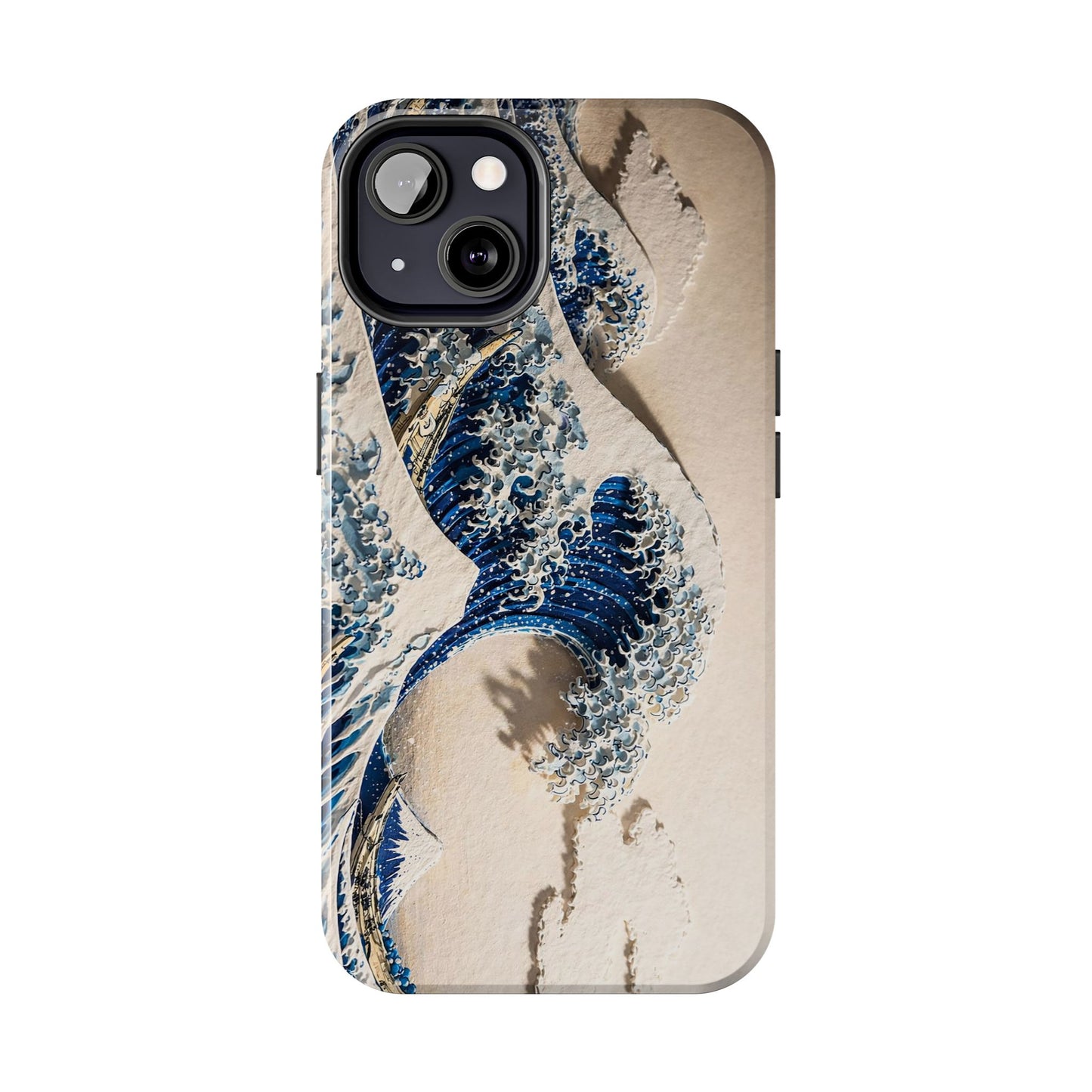 Great Wave 3D Embossed Tough Phone Case – Hokusai Japanese Art