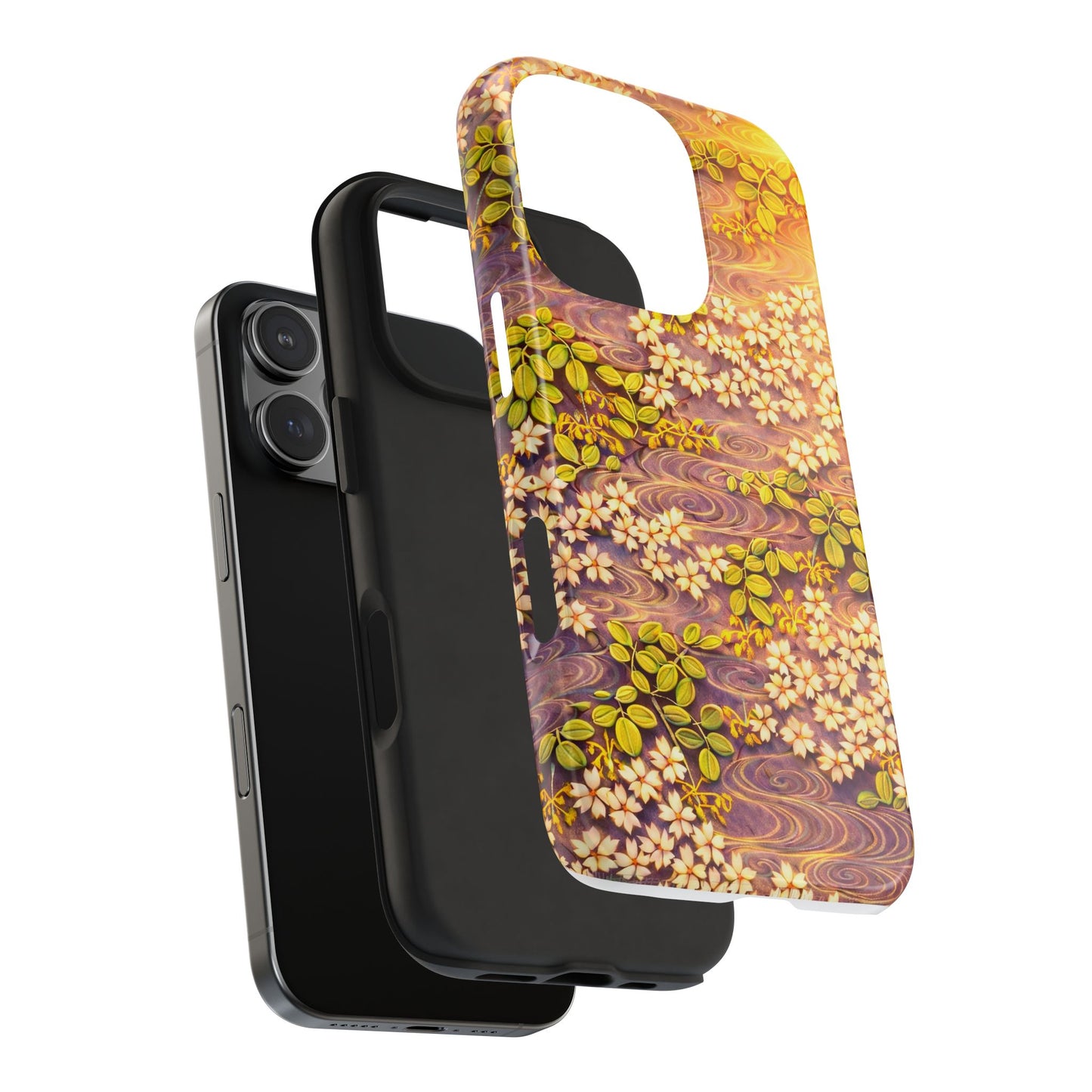 Sakura River Morning Light Phone Case – Japanese Chiyogami Inspired
