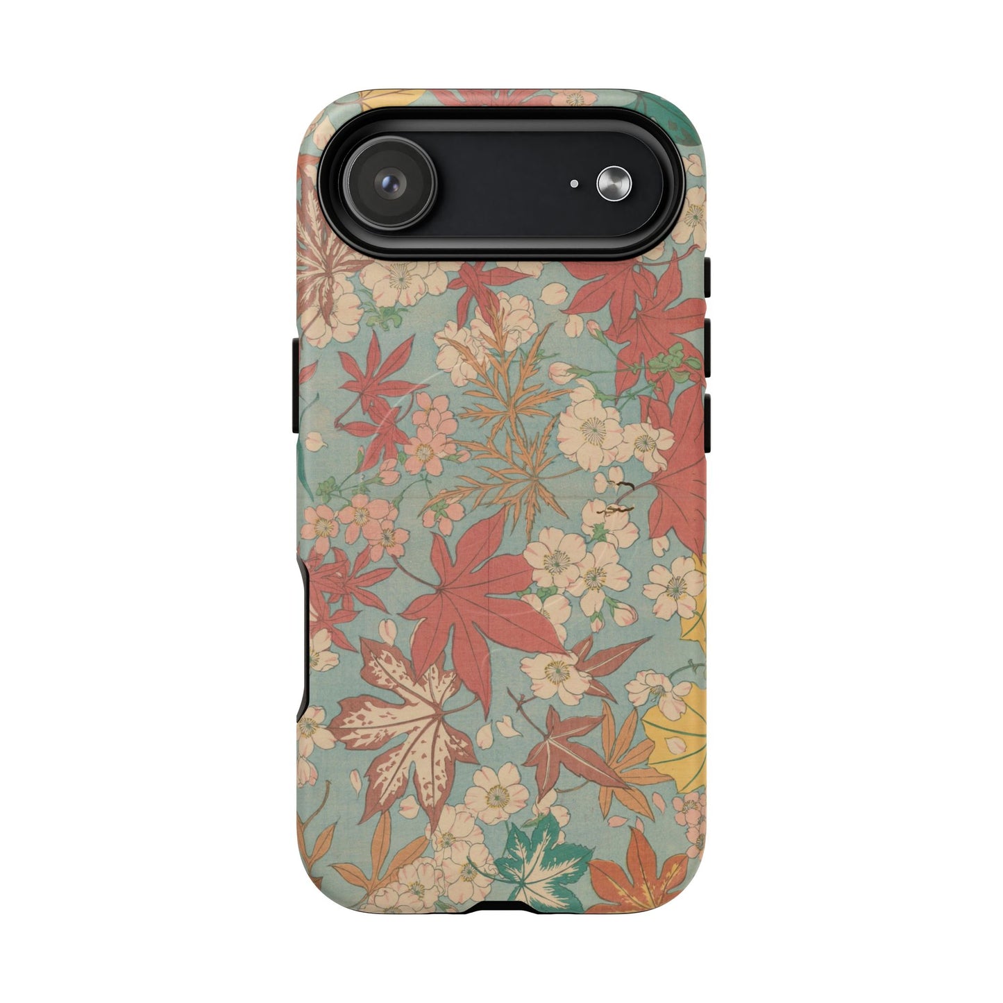 Meiji Era Maple & Autumn Bloom Phone Case | "Chiyogami Mihon" Japanese Archive Art