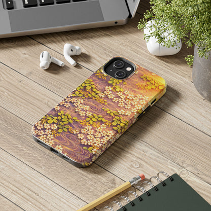 Sakura River Morning Light Phone Case – Japanese Chiyogami Inspired