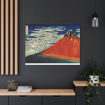 Red Fuji Canvas Print - Hokusai Fine Wind Clear Morning Japanese Ukiyo-e Wall Art