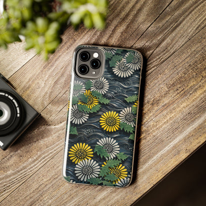 Japanese Dandelion Moonlight Tough Phone Case | Kamisaka Sekka 1901 | Meiji Era Art