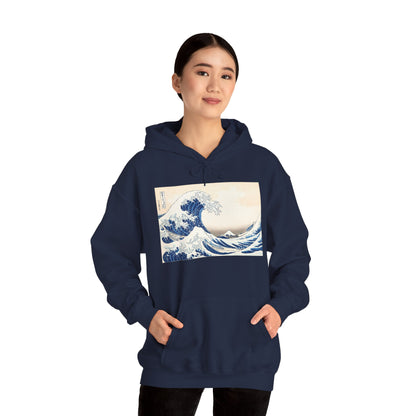 Great Wave off Kanagawa Hoodie - Hokusai Japanese Ukiyo-e Unisex Sweatshirt