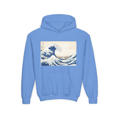 Great Wave off Kanagawa Kids Hoodie - Hokusai Japanese Art Youth Sweatshirt