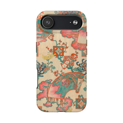 Meiji Era Fan & Chrysanthemum Phone Case | 1901 Zuan Hyakushu | Japanese Art