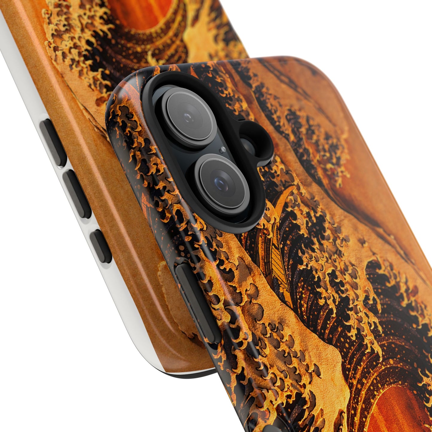 Golden Wave Tough Phone Case – Hokusai Sunset Japanese Art
