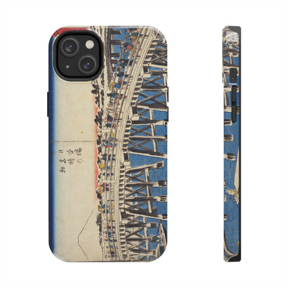 浮世絵ブリッジ・ミニマルスマホケース Ukiyo-e Bridge Minimalist Phone Case