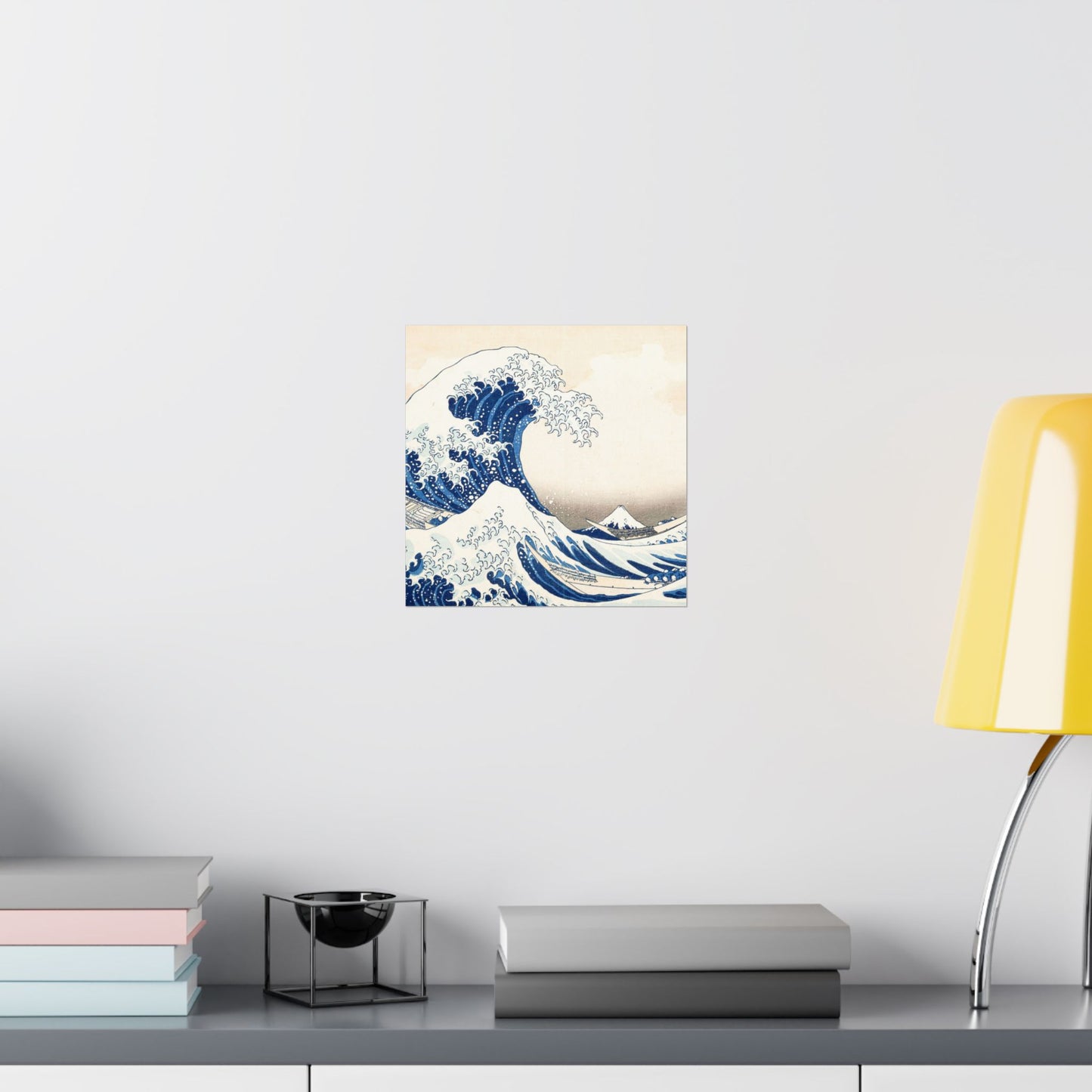 Hokusai Wave Matte Poster — The Great Wave Off Kanagawa Horizontal Print