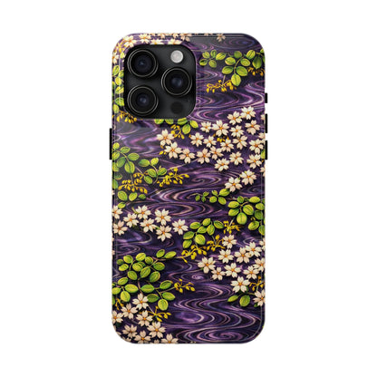 Sakura River Phone Case – Japanese Chiyogami Inspired Design