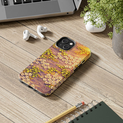 Sakura River Morning Light Phone Case – Japanese Chiyogami Inspired