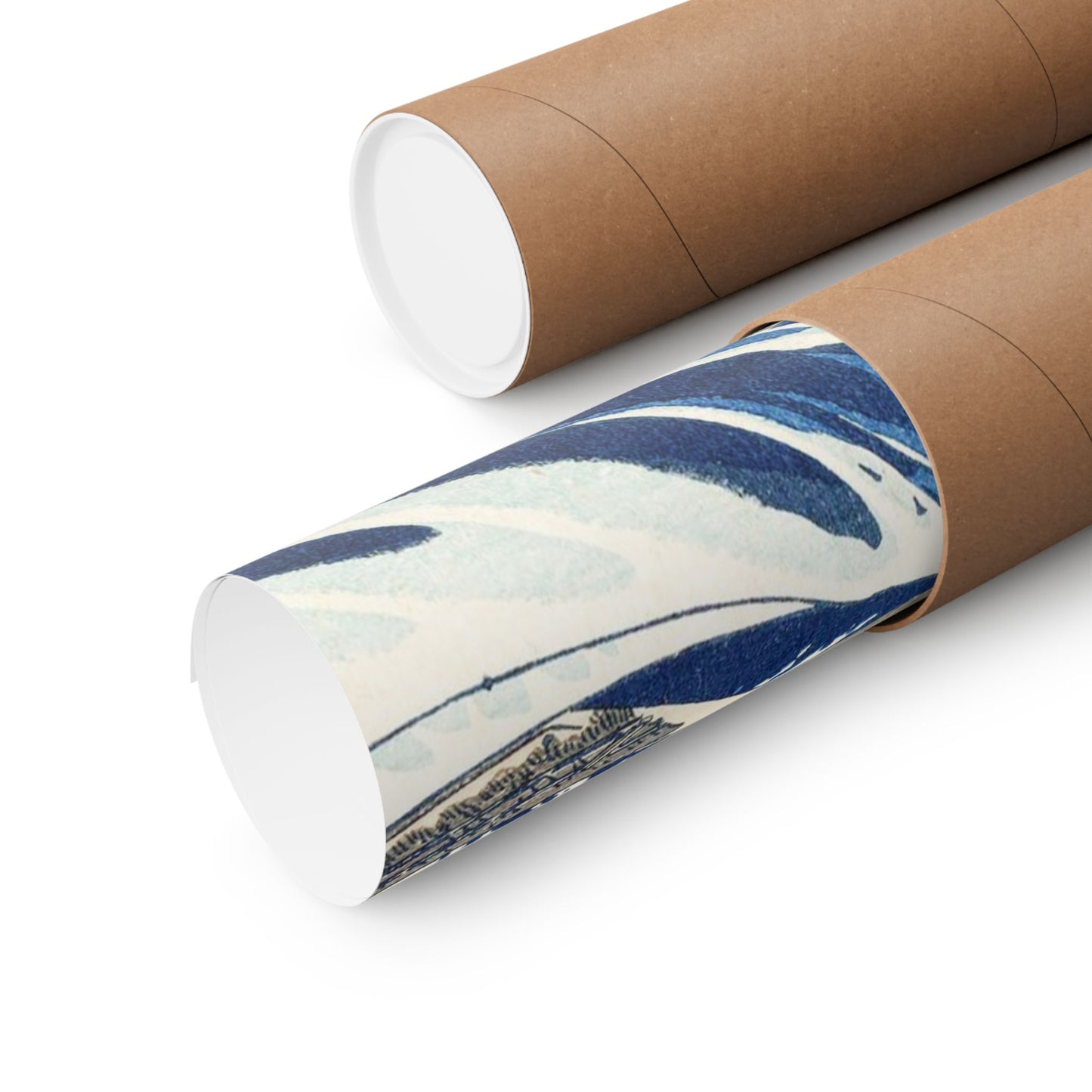Hokusai Wave Matte Poster — The Great Wave Off Kanagawa Horizontal Print