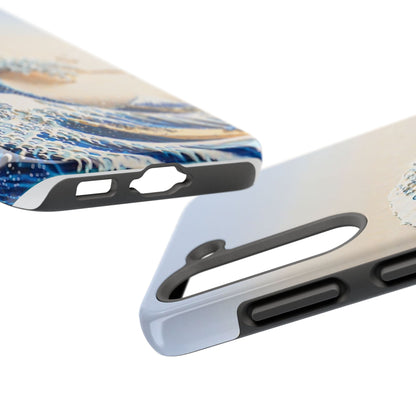 Japanese Great Wave Morning Glow Phone Case | Hokusai 3D Art | Edo Era Masterpiece