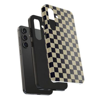 Ichimatsu Check Phone Case | Japanese Chiyogami Art | Taisho Modern Design 1926