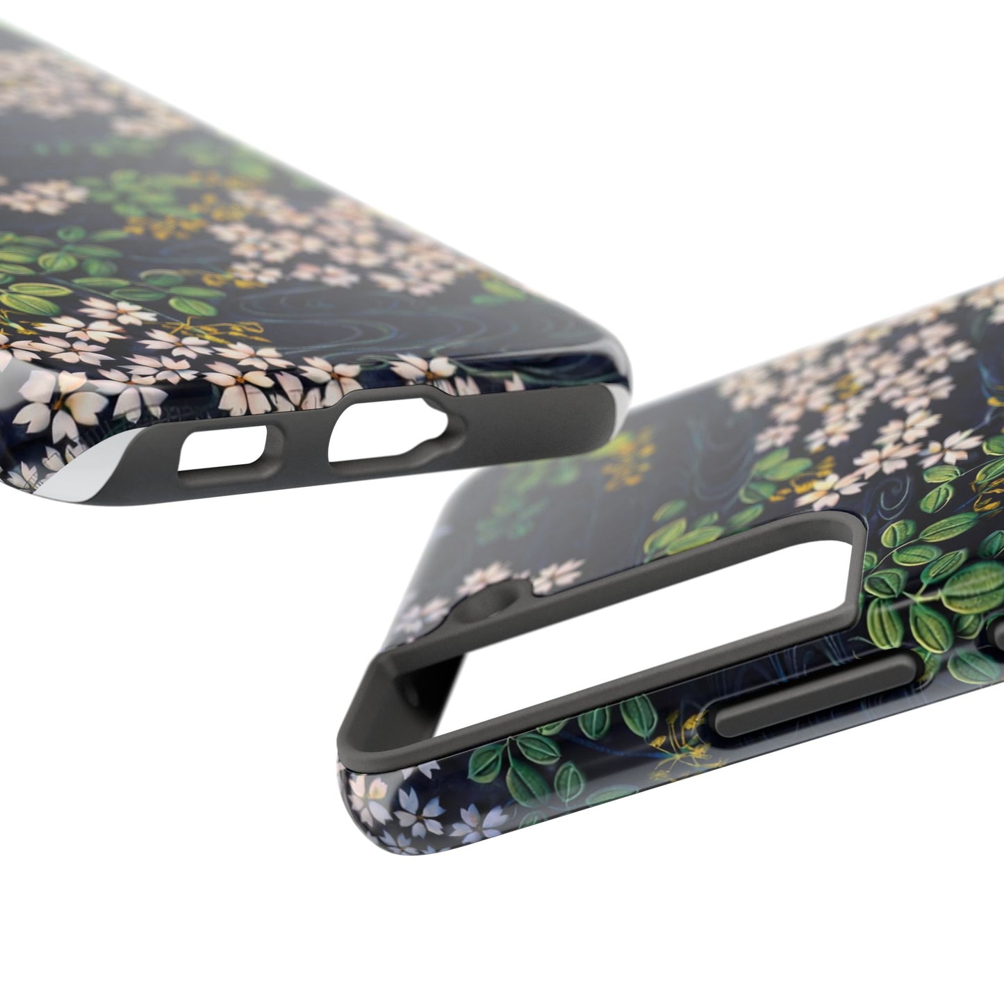 Sakura River Night Phone Case – Japanese Chiyogami Inspired Design