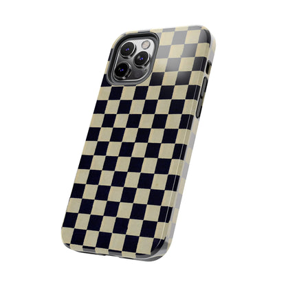 Ichimatsu Check Phone Case | Japanese Chiyogami Art | Taisho Modern Design 1926