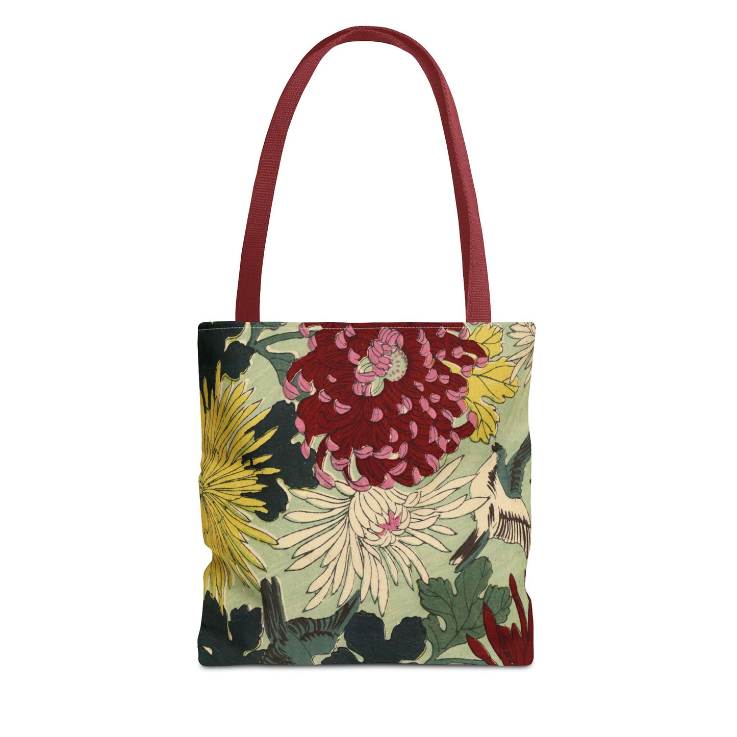 Japanese Chiyogami Floral Tote Bag – Traditional Washi Pattern Inspired by Taisho Era Design