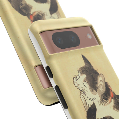 Sleeping Cat iPhone Case | Meiji Era Japanese Ink Painting | Ukiyo-e Art Phone Case | Vintage Japan Cat Gift