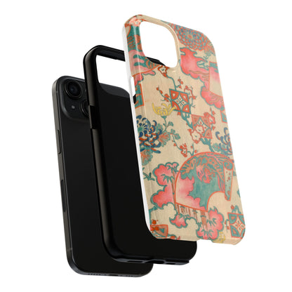 Meiji Era Fan & Chrysanthemum Phone Case | 1901 Zuan Hyakushu | Japanese Art