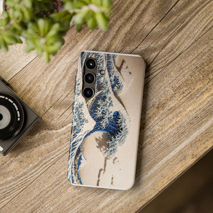 Great Wave 3D Embossed Tough Phone Case – Hokusai Japanese Art