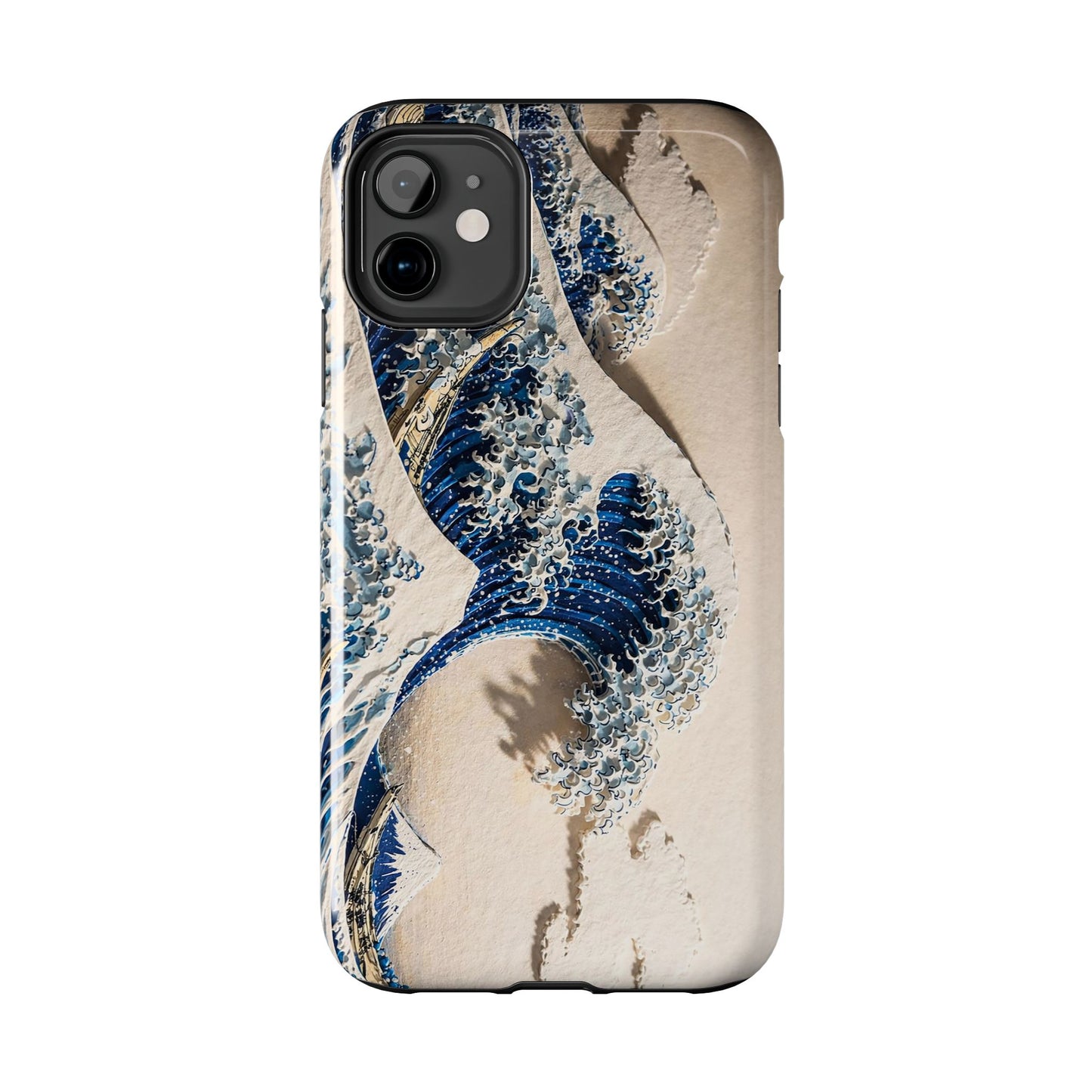 Great Wave 3D Embossed Tough Phone Case – Hokusai Japanese Art