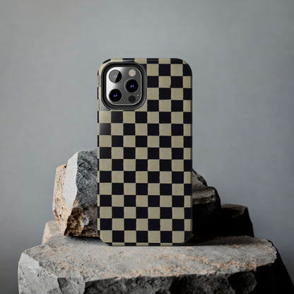 Ichimatsu Check Phone Case | Japanese Chiyogami Art | Taisho Modern Design 1926