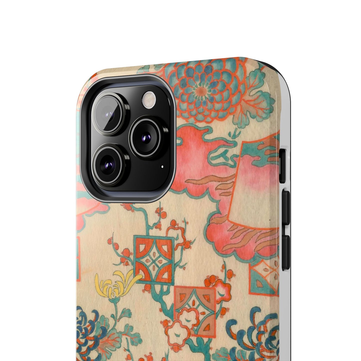 Meiji Era Fan & Chrysanthemum Phone Case | 1901 Zuan Hyakushu | Japanese Art
