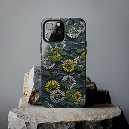 Japanese Dandelion Moonlight Tough Phone Case | Kamisaka Sekka 1901 | Meiji Era Art